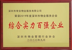 2019綜合實力百強企業(yè)